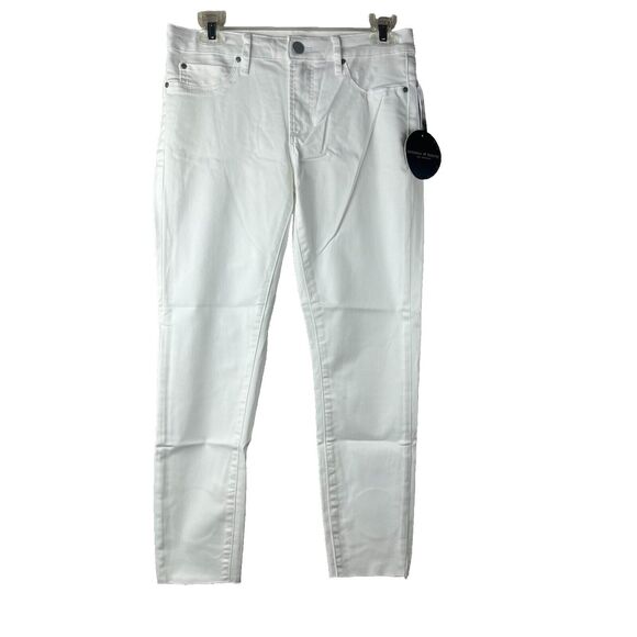 NWT Articles Of Society Katie Cut Off Hem Jeans In Manchester White Size 27 - Picture 3 of 11
